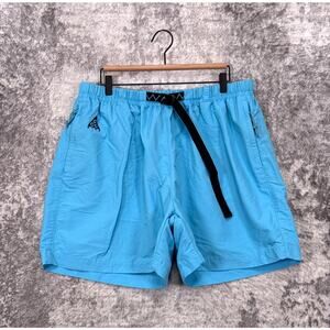 Nike ACG Shorts XXL Mens Light Blue Nylon Belted Utility
